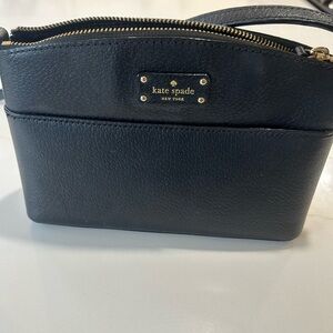 Kate Spade Black Crossbody Bag with Gold Accents